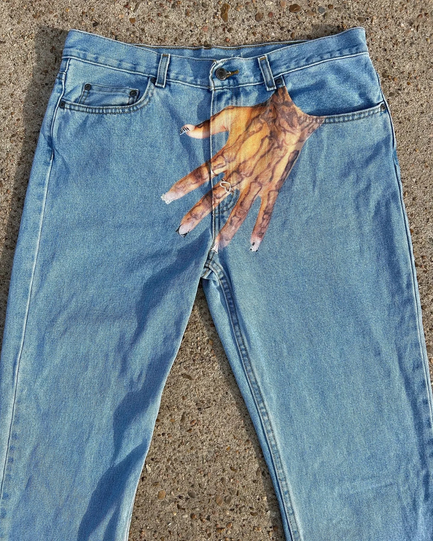 Jeans\Jorts Hand Print Typ sh